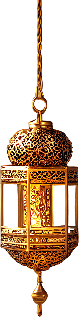 Gold Lantern Decoration