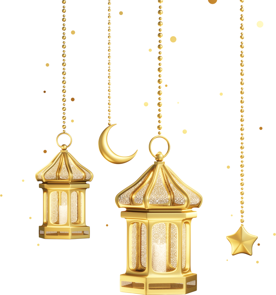 Gold Ramadan Lantern