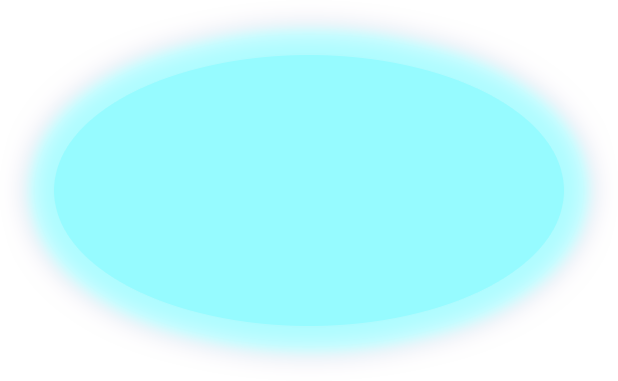 Glowing Dynamic Blue Oval Frame